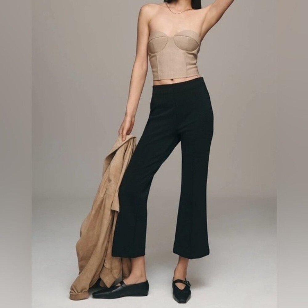 NWT Size SP - The Margot Kick-Flare Pull on Pants by Maeve: Textured Edition